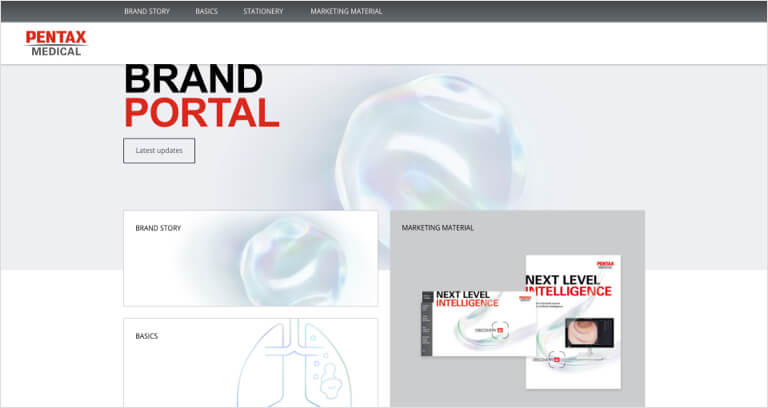PENTAX Medical Brand Portal by Moon